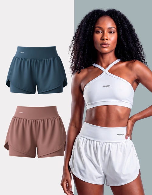 Kit 2 Shorts Corrida Duplo