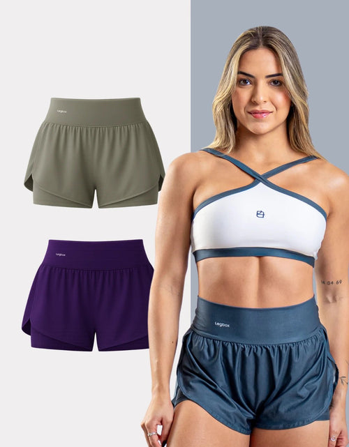 Kit 2 Shorts Corrida Duplo