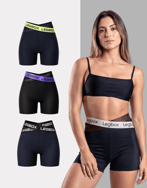 Kit 3 Shorts Fitness Crossover