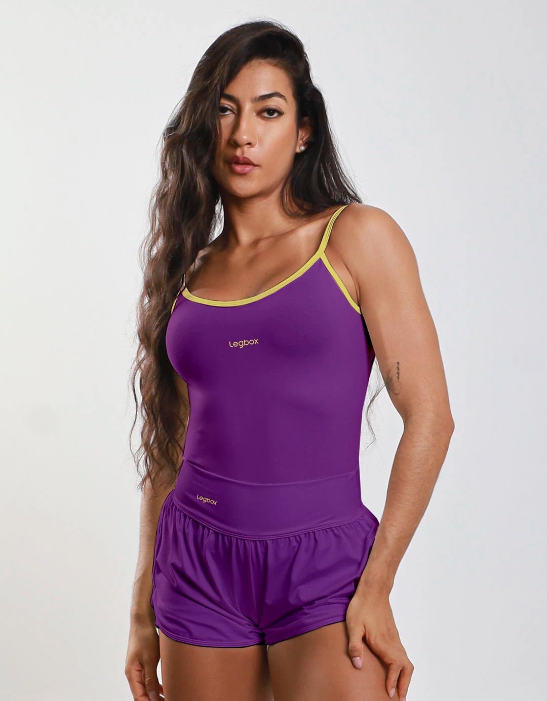 Short Corrida Feminino Básico Roxo