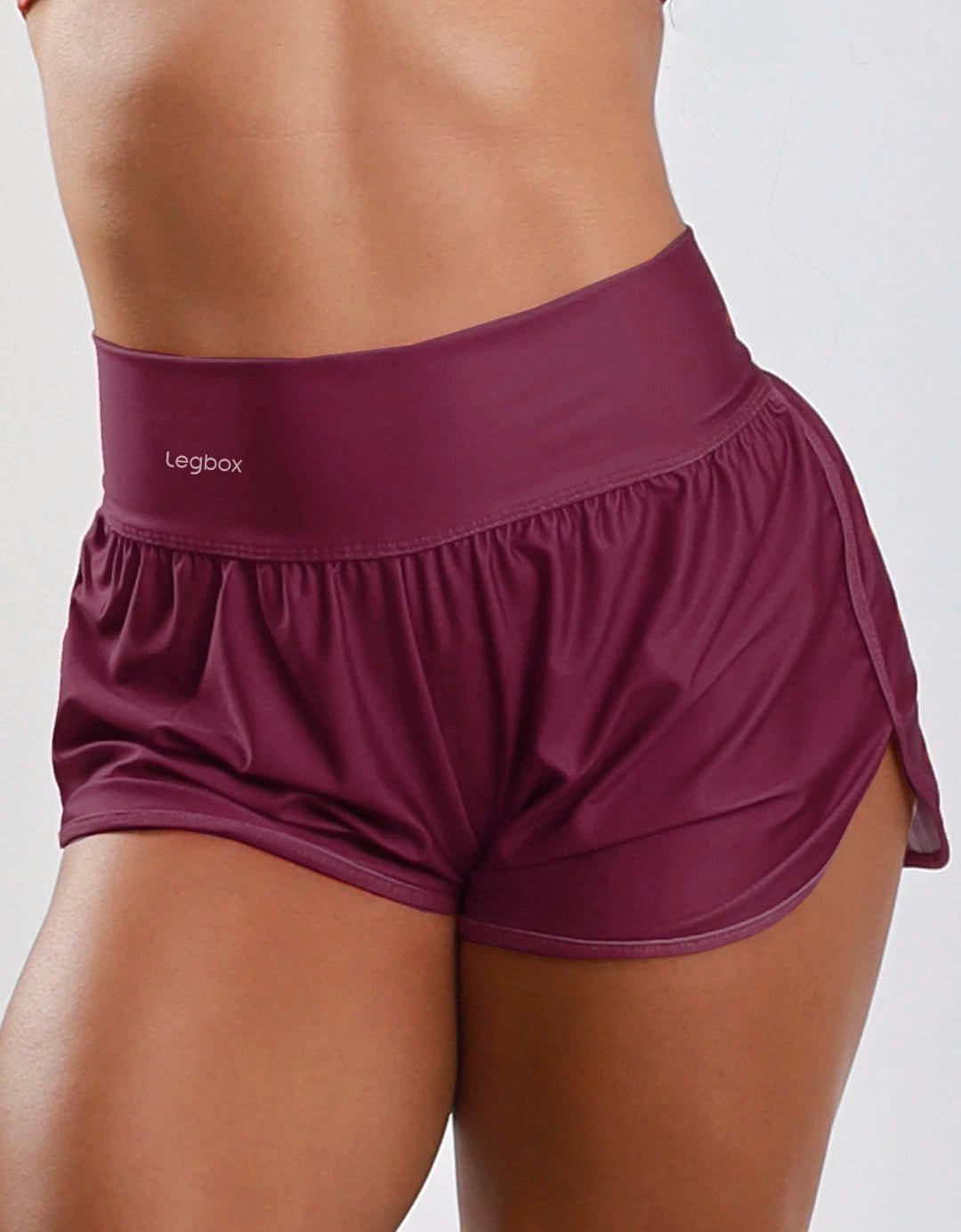 Short Corrida Feminino Básico Vinho