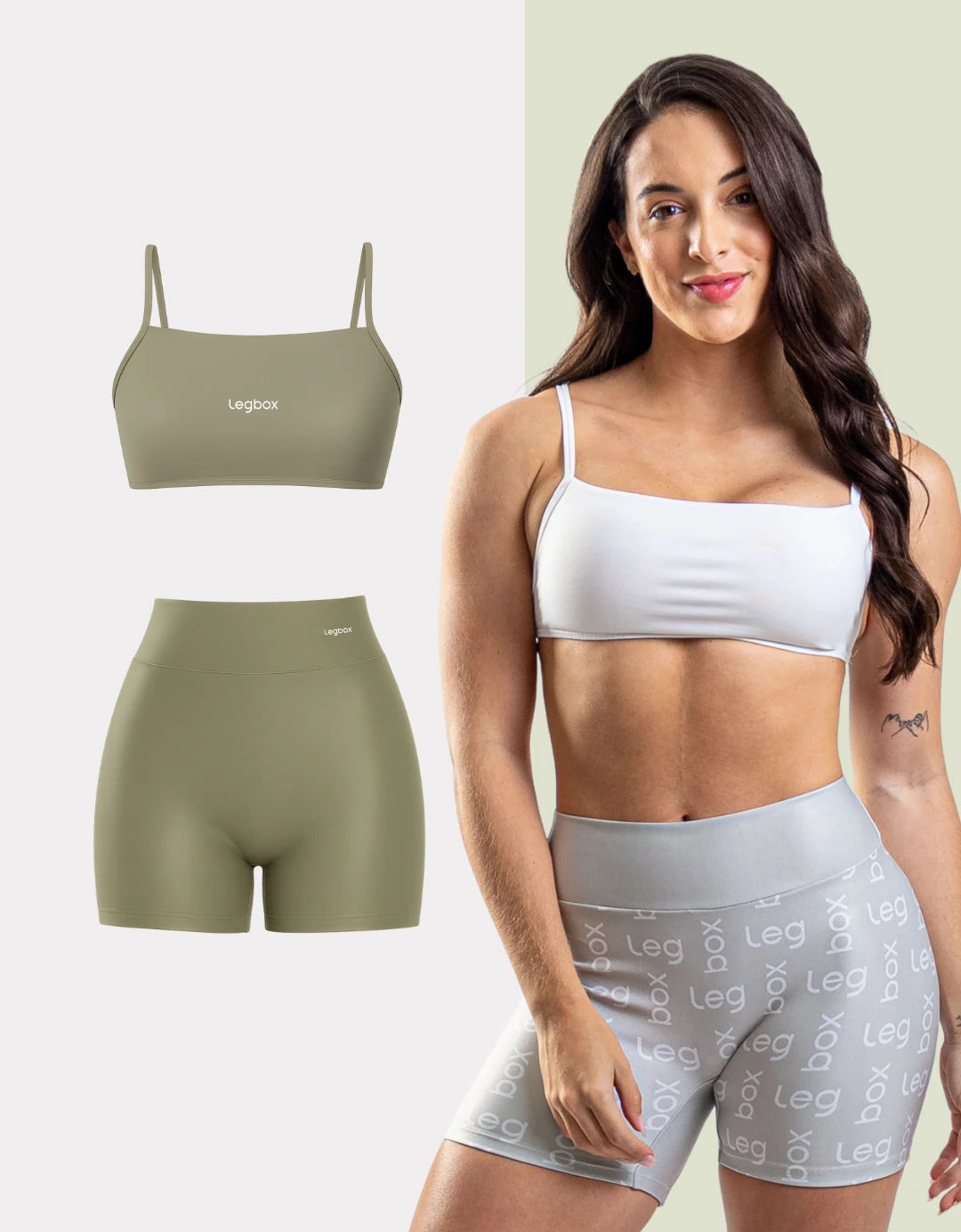 Kit Top Minimal + Short Cintura Alta