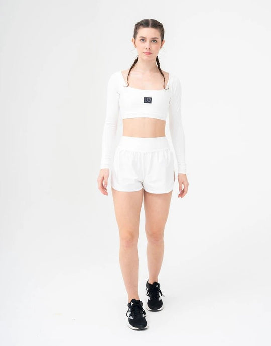Short Corrida Feminino Básico Branco - Legbox