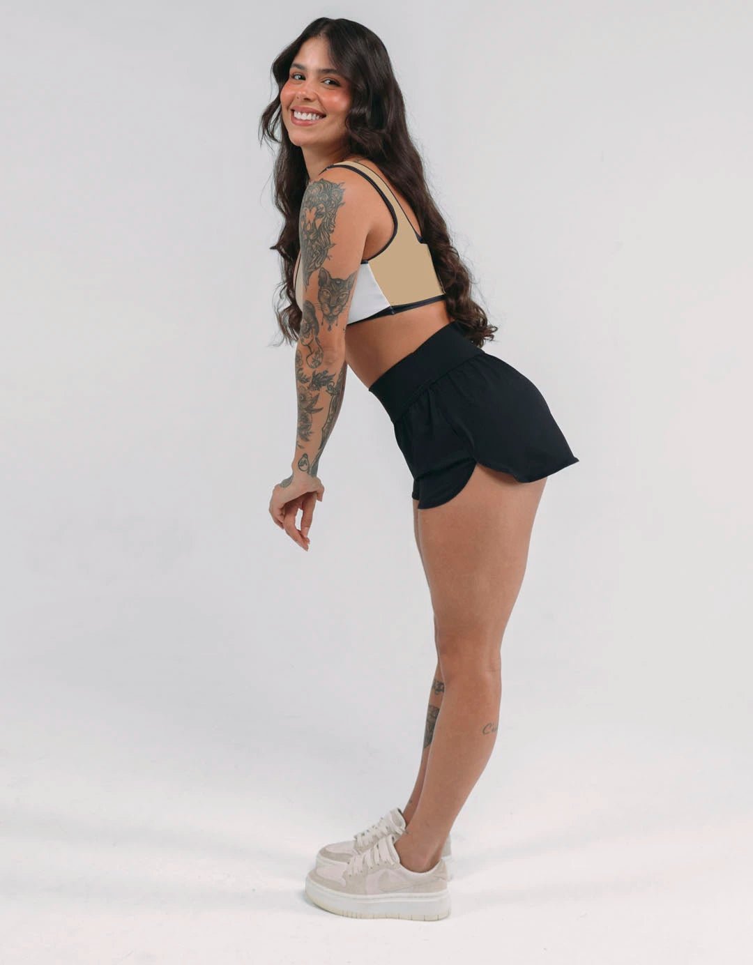 Short Corrida Feminino Básico Preto - Legbox