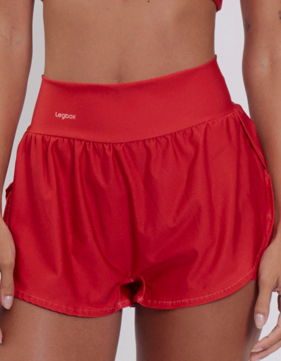 Short Corrida Feminino Duplo Red - Legbox