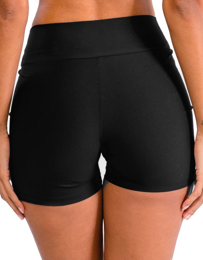 Short Fitness Cintura Alta Black