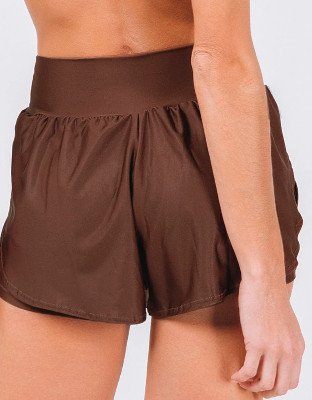 Short Fitness Feminino Ânima Marrom - Legbox