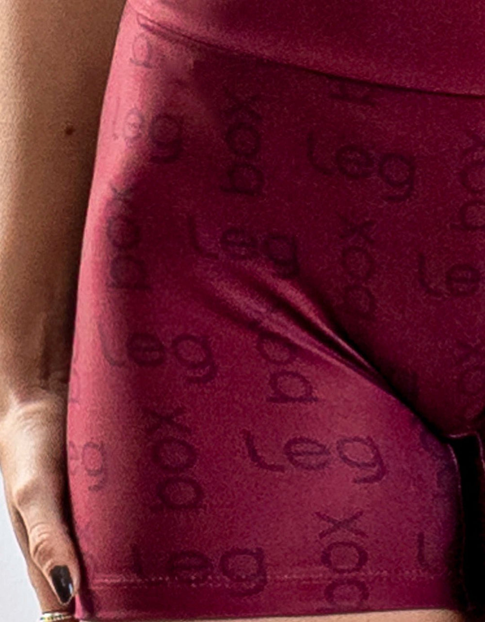 Short Fitness Feminino Glow Vinho - Legbox
