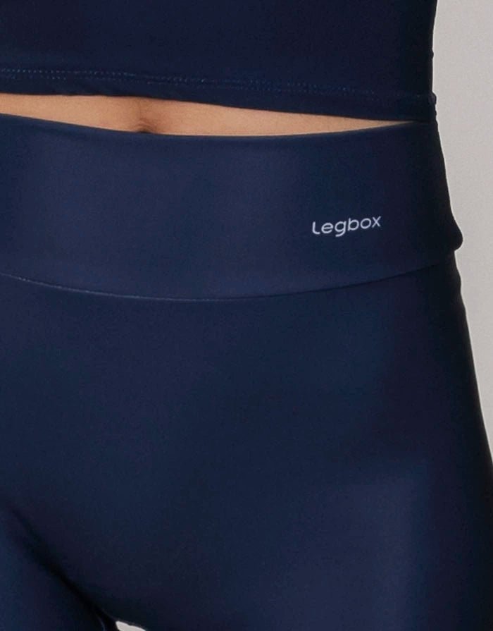 Short Fitness Cintura Alta Marinho