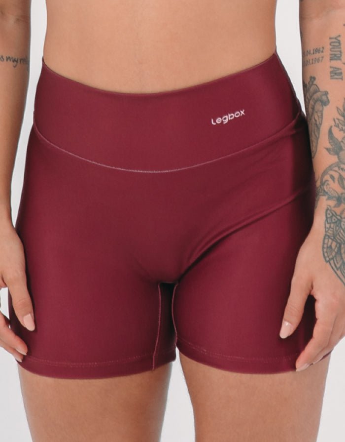 Short Fitness Feminino Vinho