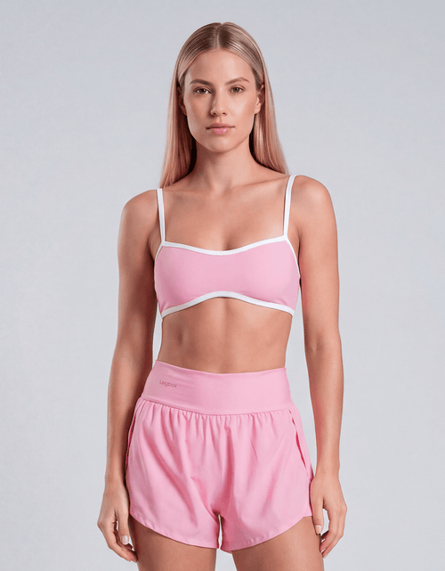 Top Fitness Concha Rosa Chá