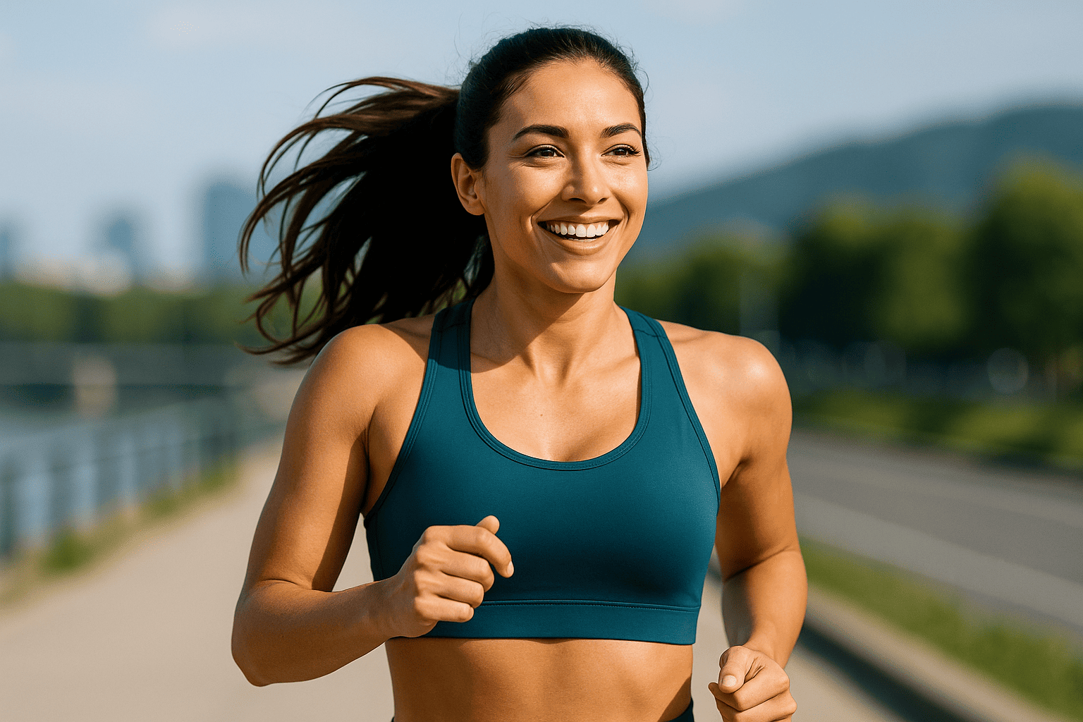 Corredora com top fitness Legbox