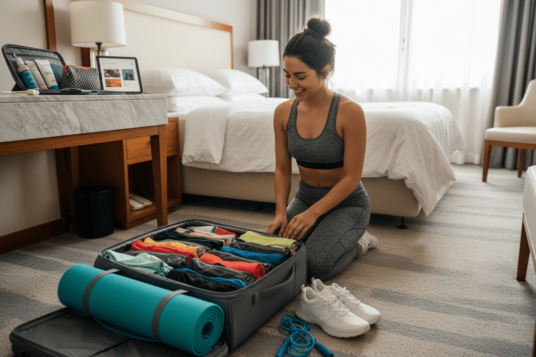 Mala de Viagem Fitness: guia completo com checklist para treinar em qualquer destino