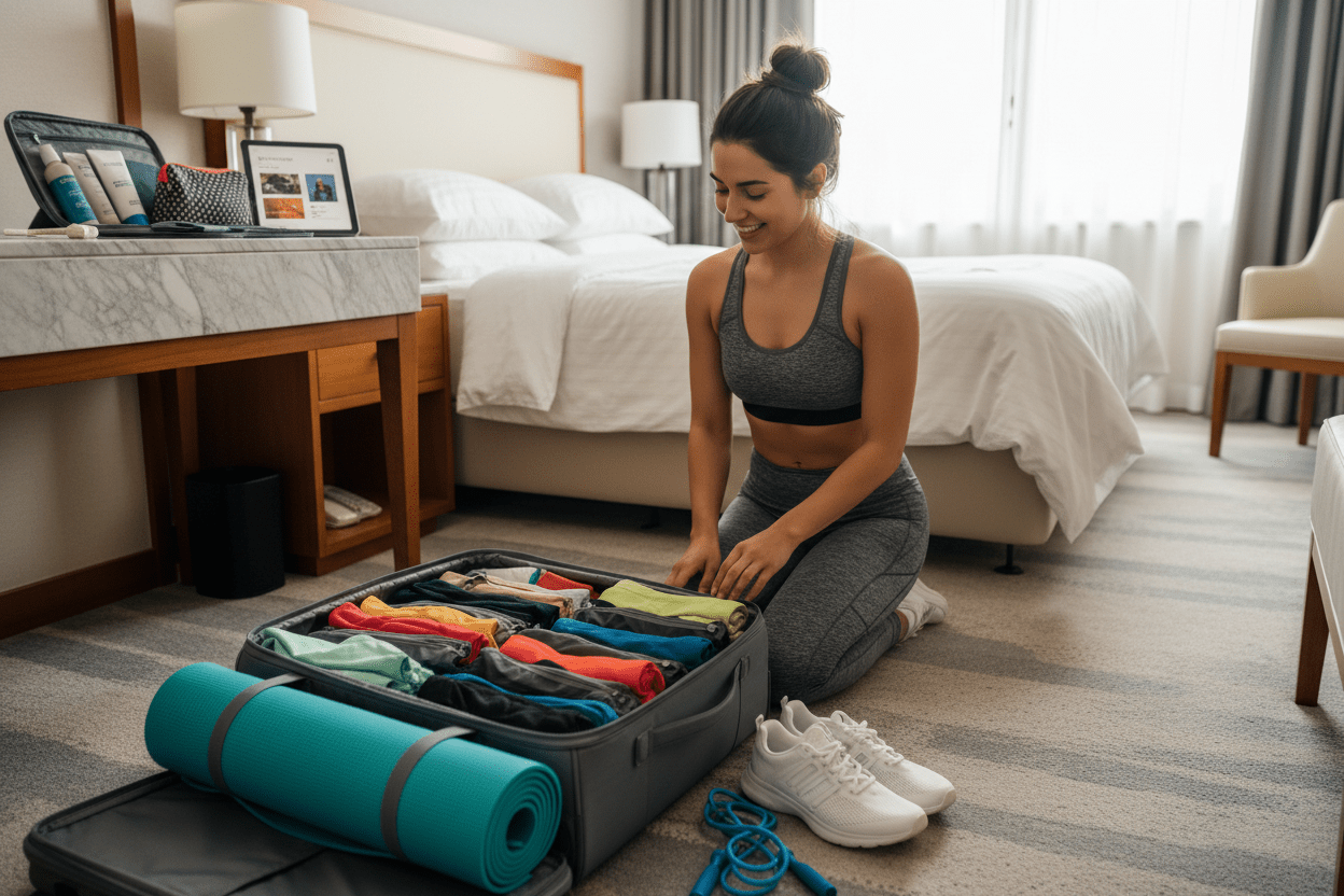 Mala de Viagem Fitness: guia completo com checklist para treinar em qualquer destino - Legbox