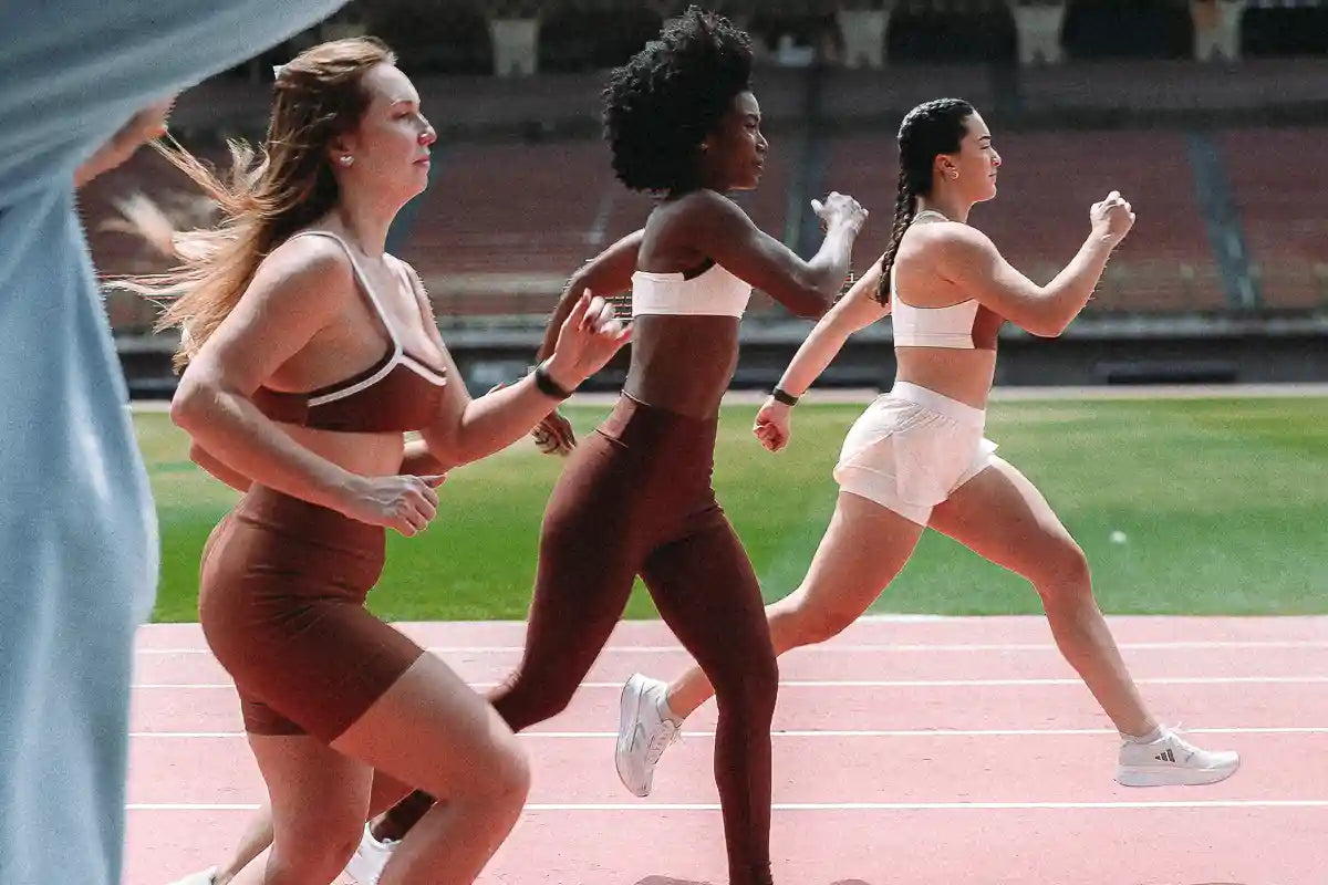 mulheres em prova de corrida