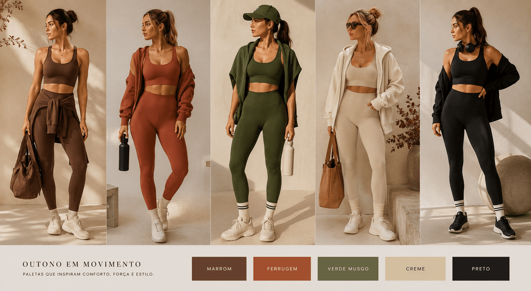 Outono fitness feminino: 5 combinações de peças para o clima em transição