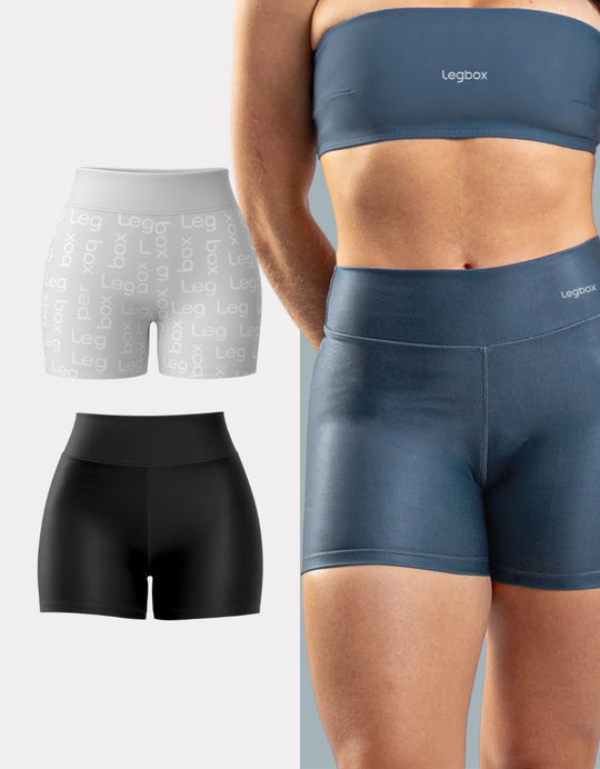 Kit 2 Shorts Cintura Alta
