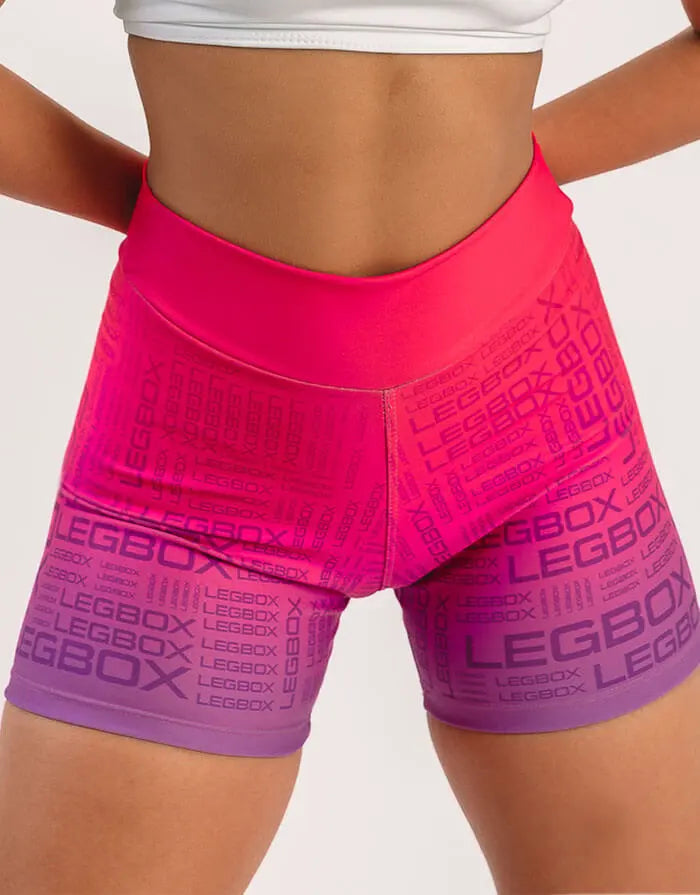 Short Fitness Feminino Glow Cereja