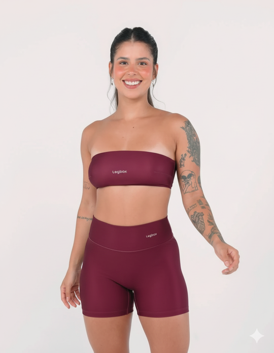 Top Fitness Faixa Vinho