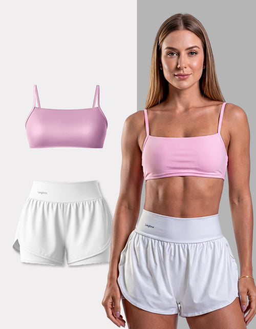 Kit Short Corrida Duplo + Top Minimal