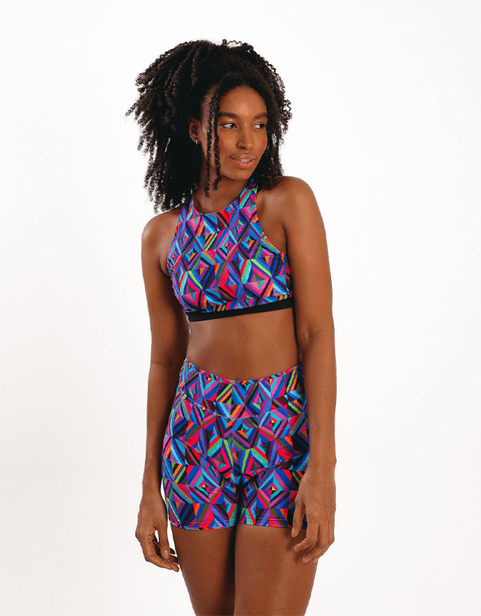 Short fitness cintura deals alta