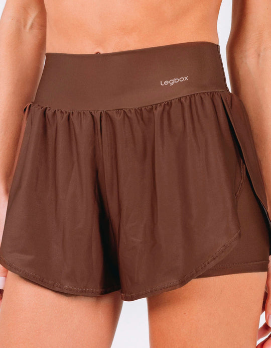 Short Fitness Feminino Ânima Marrom