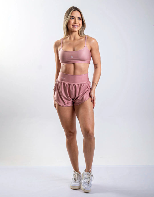 Short Corrida Feminino Duplo Lumi