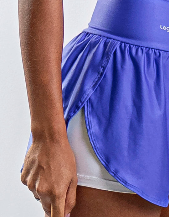 Short Corrida Feminino Duplo Neo Azul