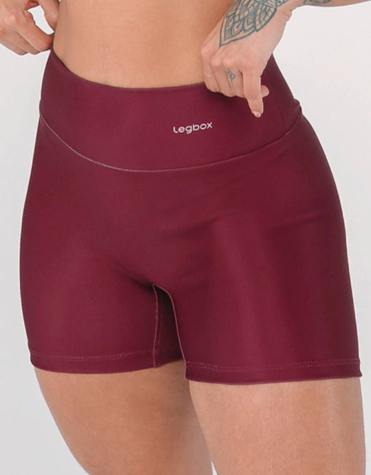 Short Fitness Feminino Vinho