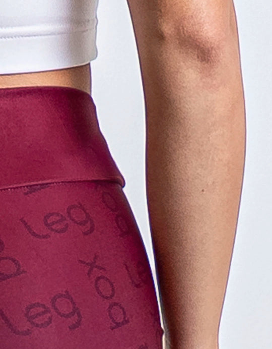 Short Fitness Feminino Glow Vinho