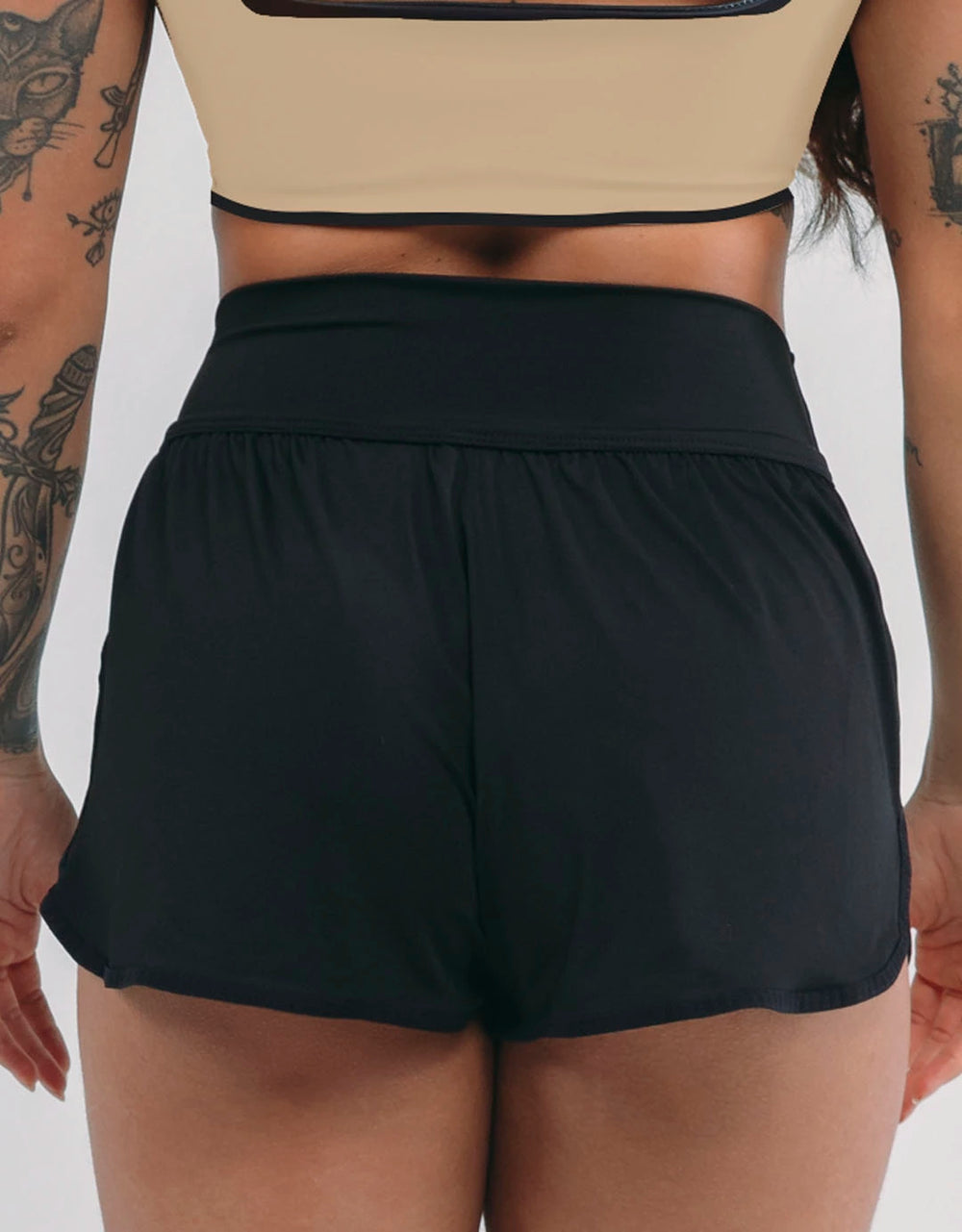Short Fitness Ivory Black