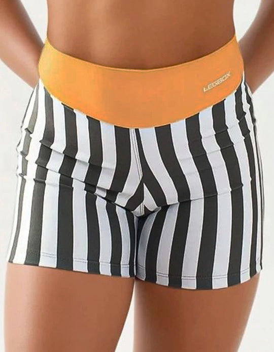 Short Fitness Yellow Stripes