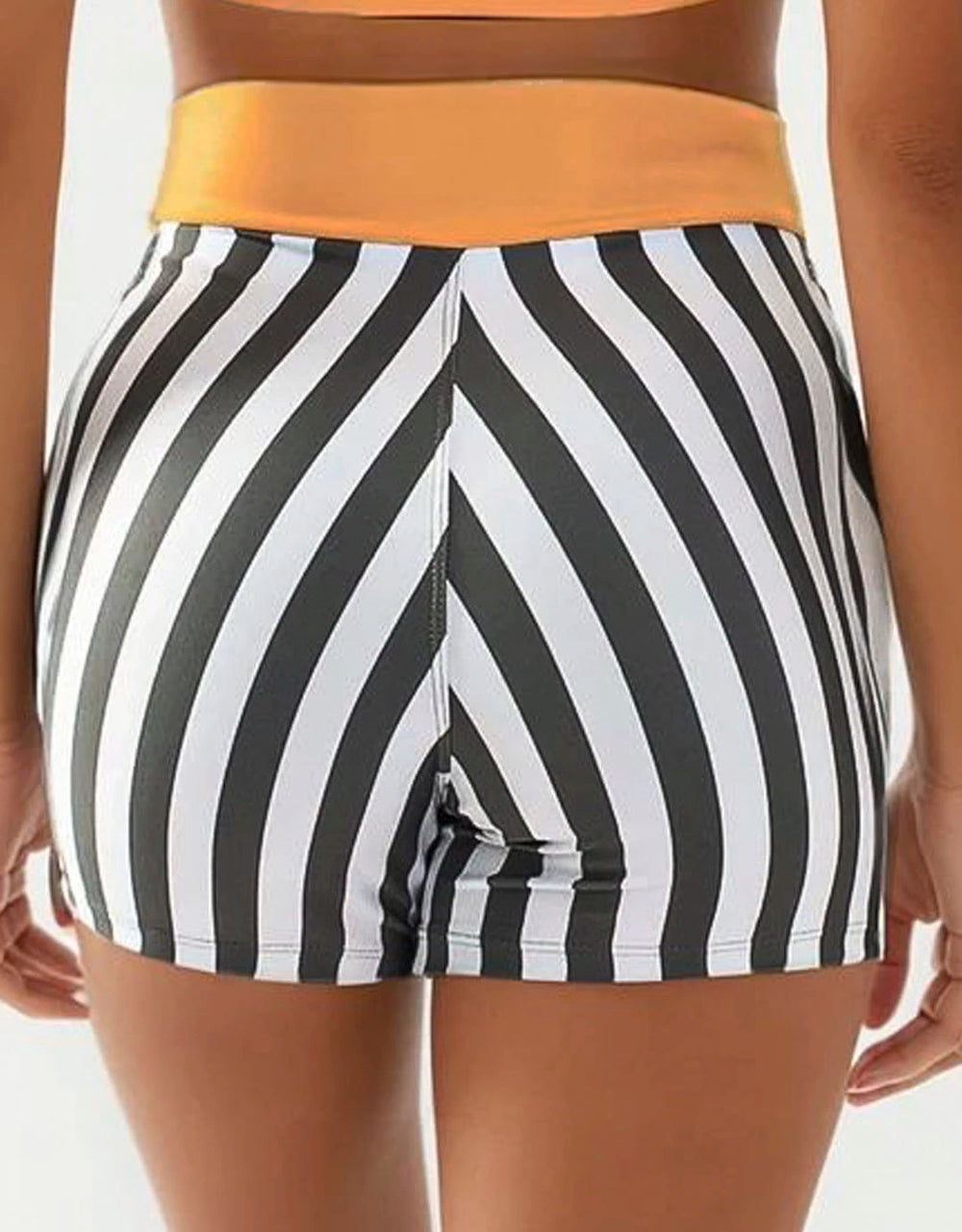 Short Fitness Yellow Stripes