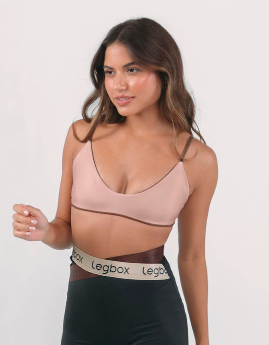 Top Fitness Ânima Marrom
