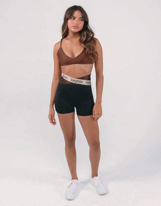 Top Fitness Ânima Marrom