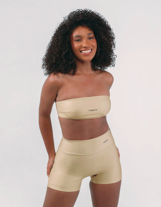Top Fitness Faixa Nude
