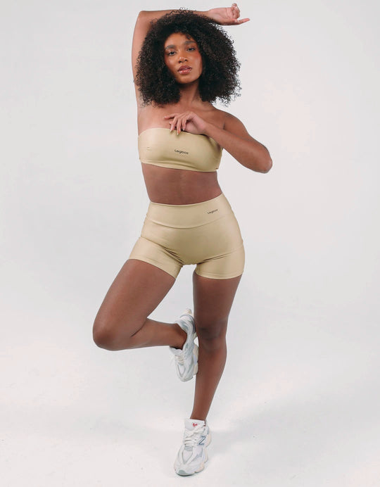Top Fitness Faixa Nude