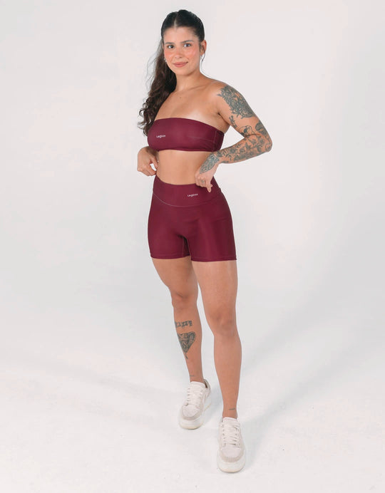 Top Fitness Faixa Vinho