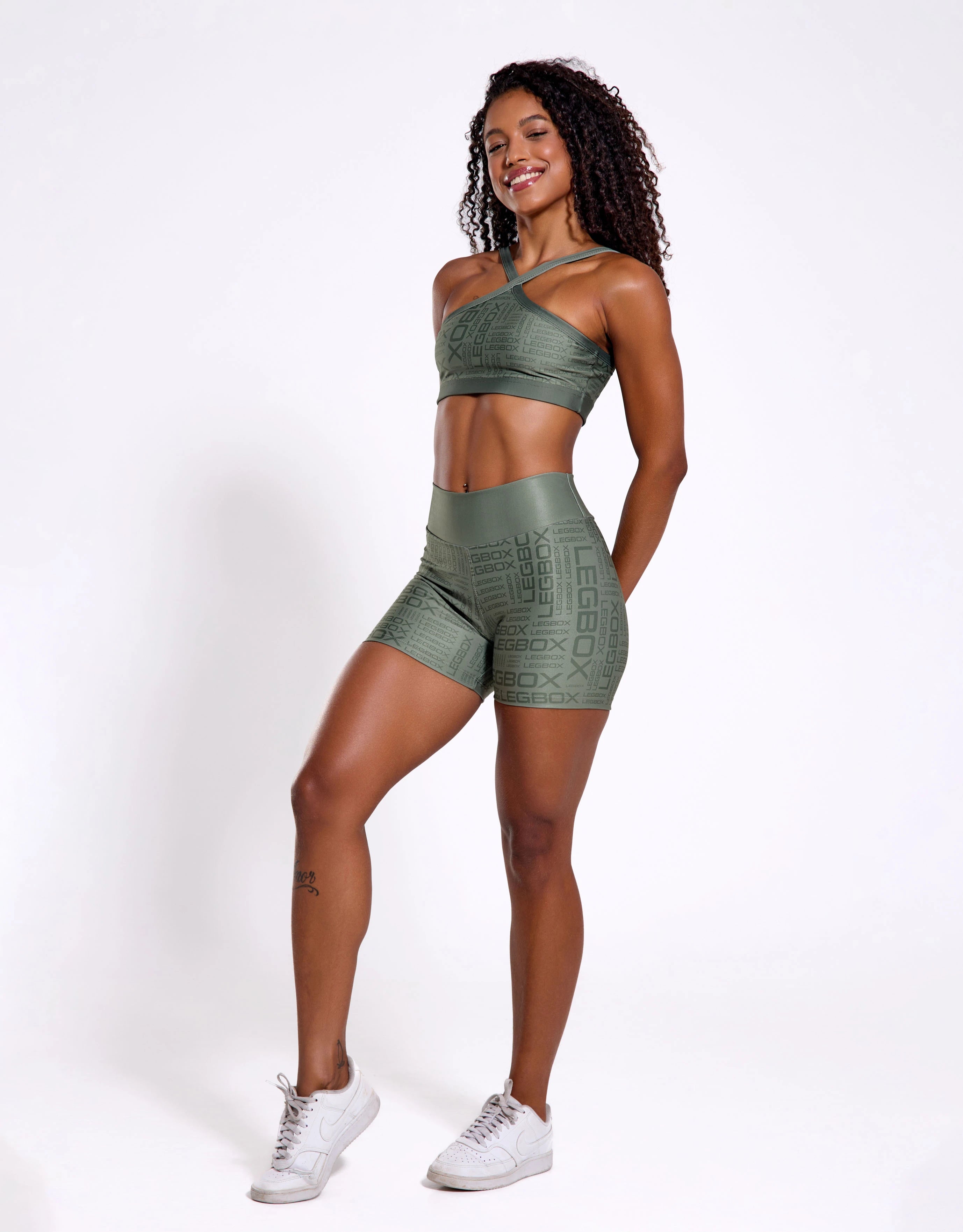 Short Fitness Feminino Glow Sage