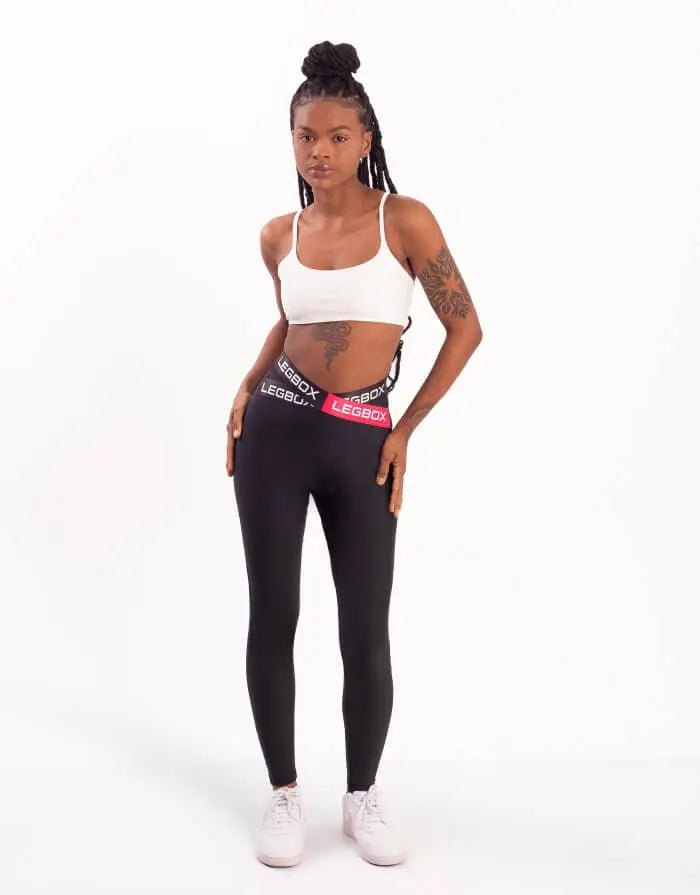 Calça Legging Cintura Alta Crossover Rosa - Legbox