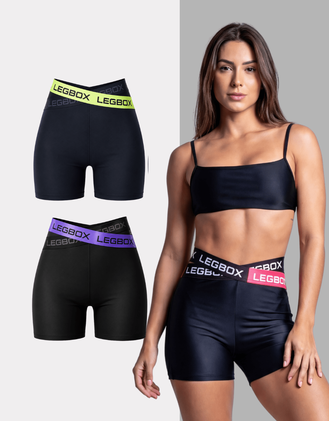 Kit 2 Shorts Fitness Crossover - Legbox