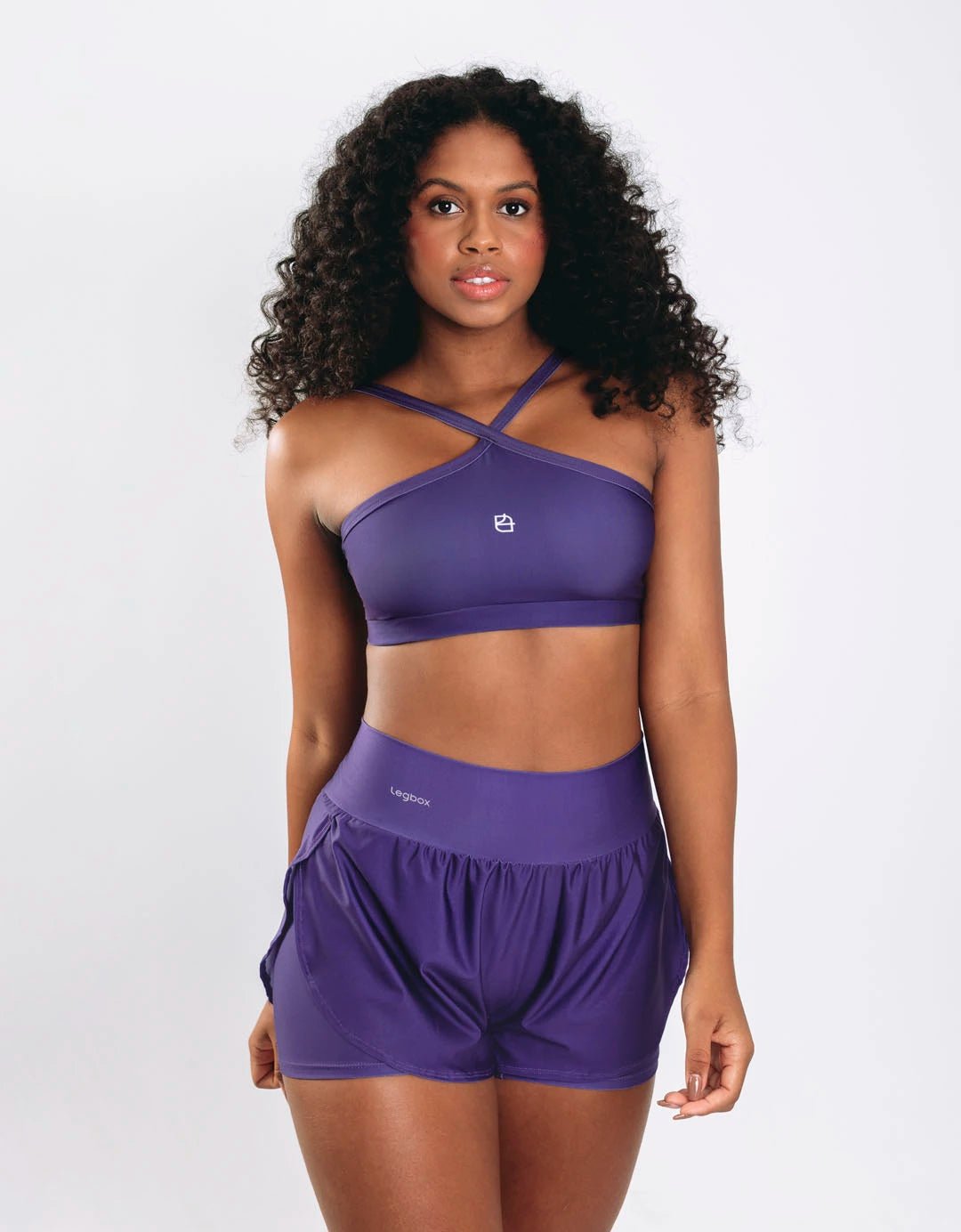 Kit Short Corrida Duplo + Top Twist Feminino | Legbox Brasil