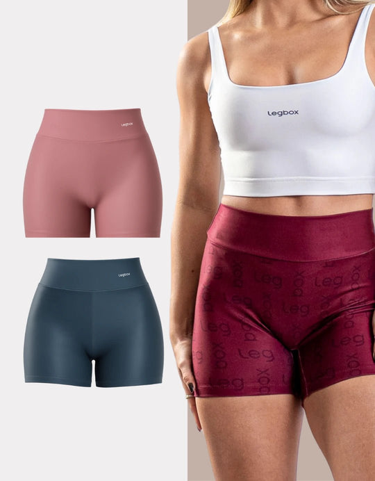 Kit 3 Shorts Cintura Alta - Legbox