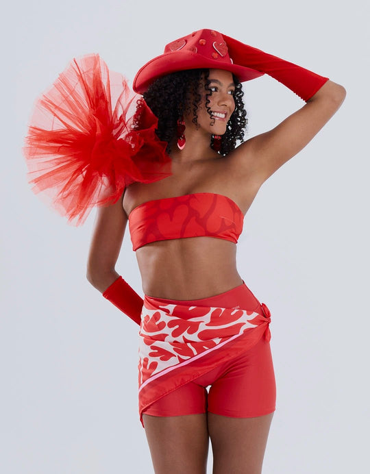 Kit Coração Top + Short e Ganhe Bandana - Legbox