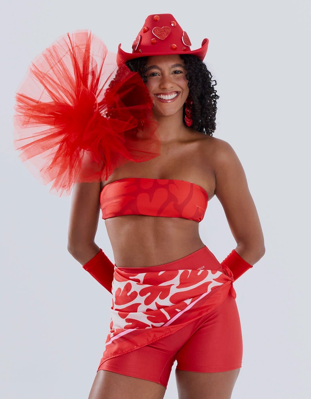 Kit Coração Top + Short e Ganhe Bandana - Legbox