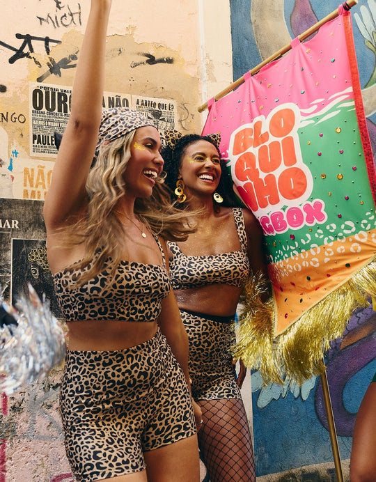 Kit Onça Top + Short e Ganhe Bandana - Legbox