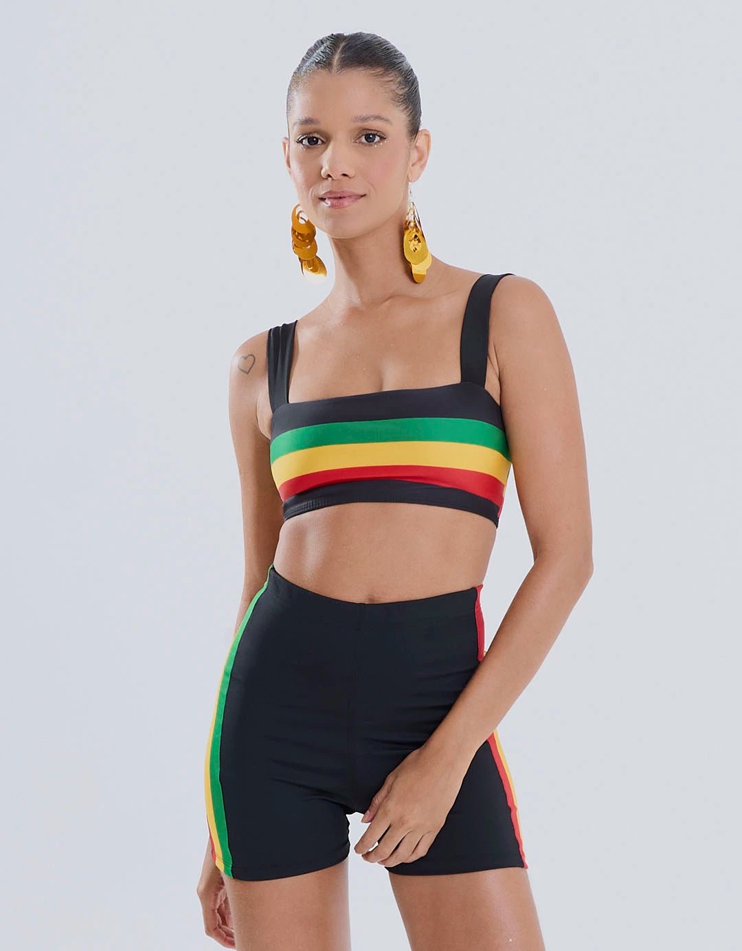 Kit Reggae Top + Short e Ganhe Bandana - Legbox