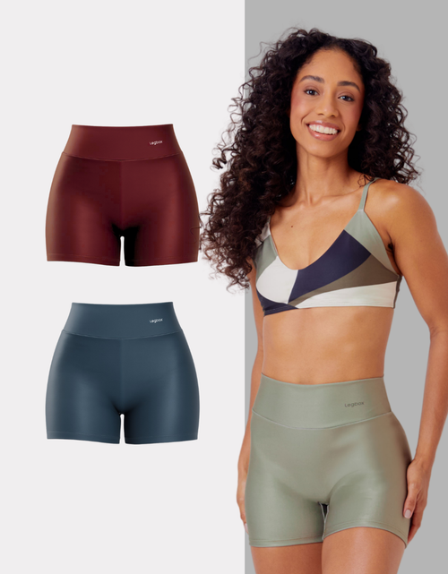Kit 2 Shorts Cintura Alta
