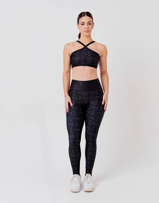 Legging Fitness Glow Preta - Legbox
