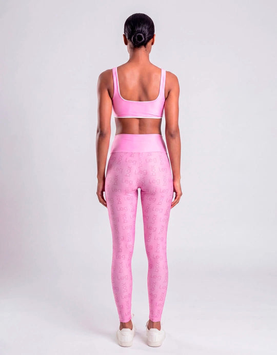 Legging Fitness Glow Rosa Chá - Legbox